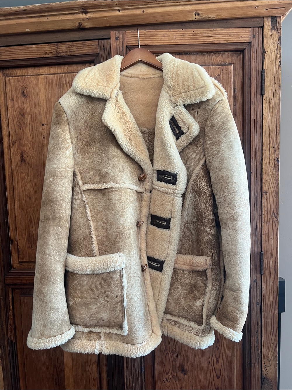 Men’s Shearling Jacket, Large